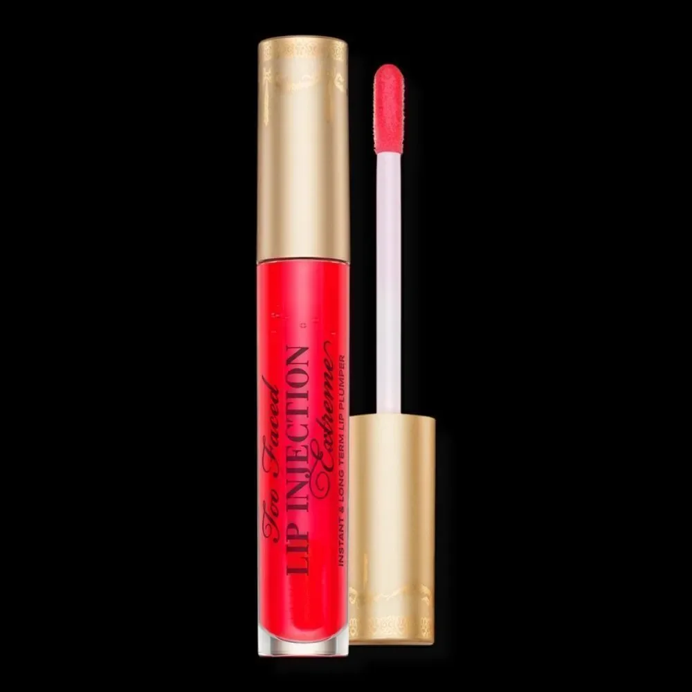 New Too Faced Lip Injection Extreme Hydrating Lip Plumper Gloss Strawberry Kiss